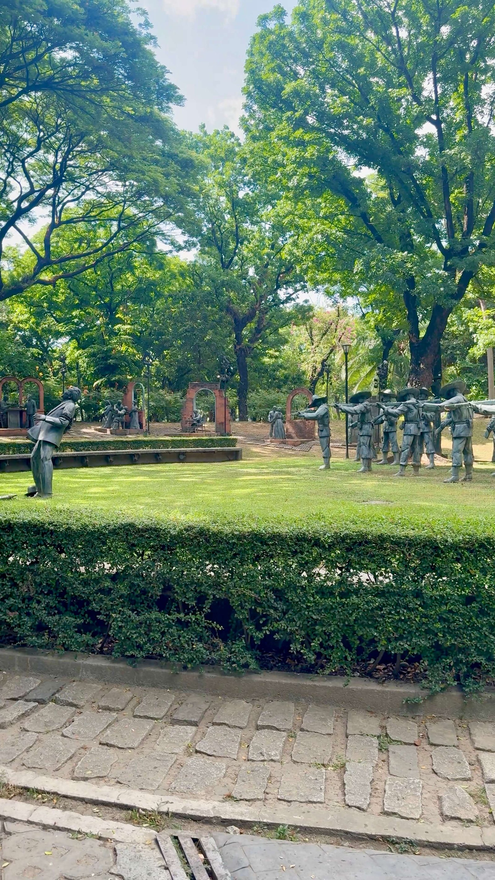 Representación fusilamiento Jose Rizal, Manila, Filipinas