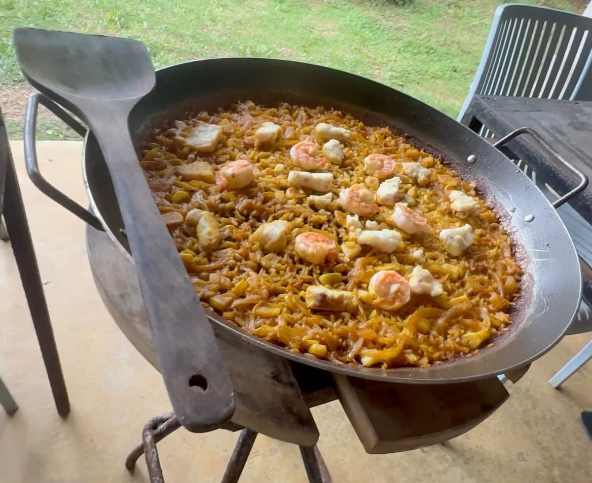 Increíble paella en Filipinas Increíble paella en Siargao, Filipinas