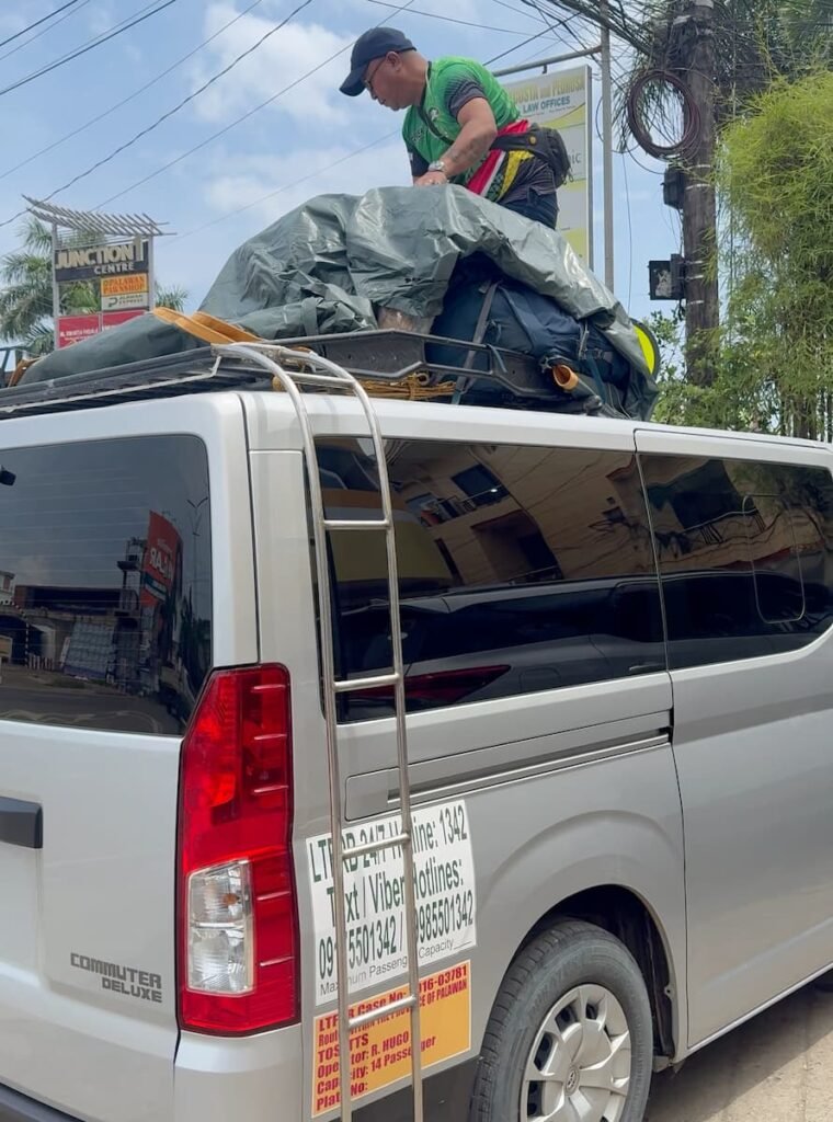 ¡A por el viaje! Viaje en van en Filipinas
