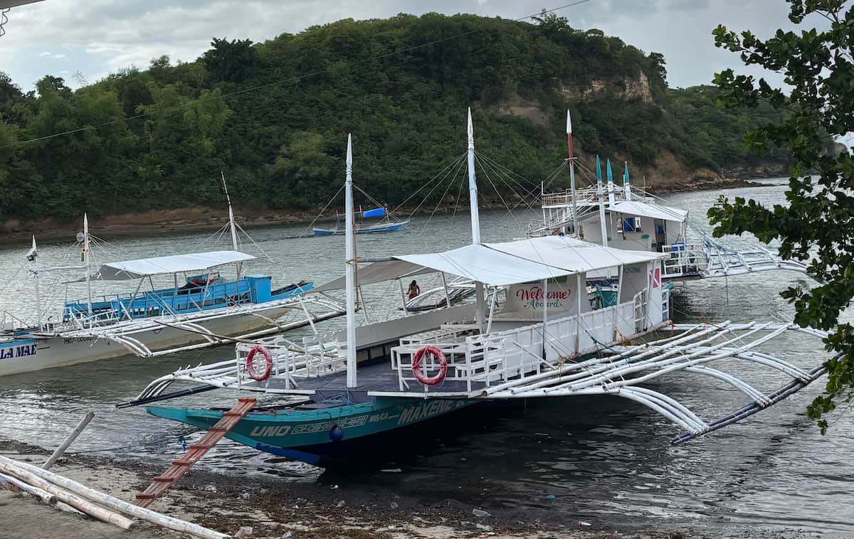 Barco en Malapascua