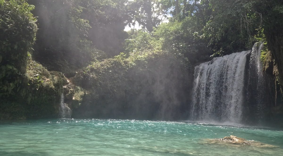 Kawasan Falls en Cebú, Filipinas