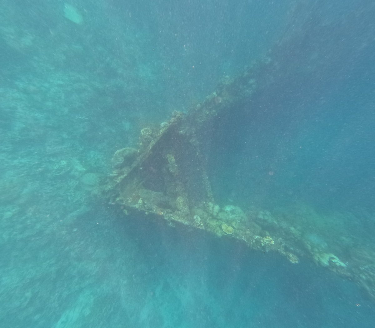 La proa del Skeleton Wreck Skeleton Wreck, barco hundido Corón