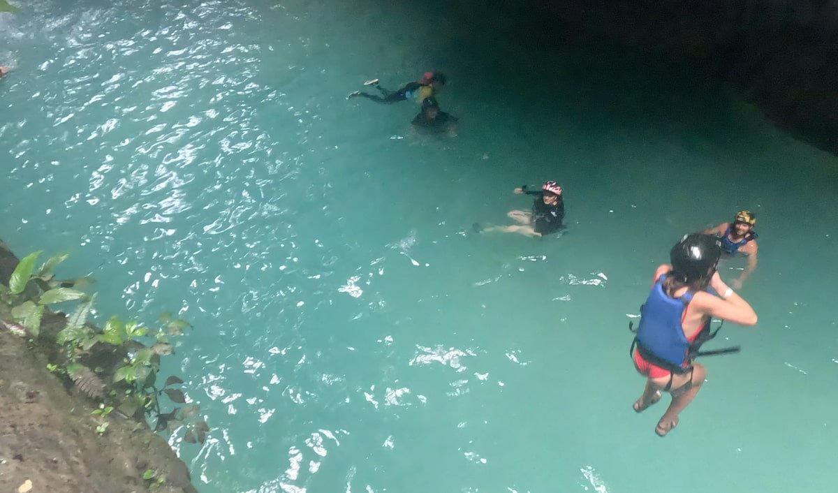 Primer salto Aventura en Moalboal