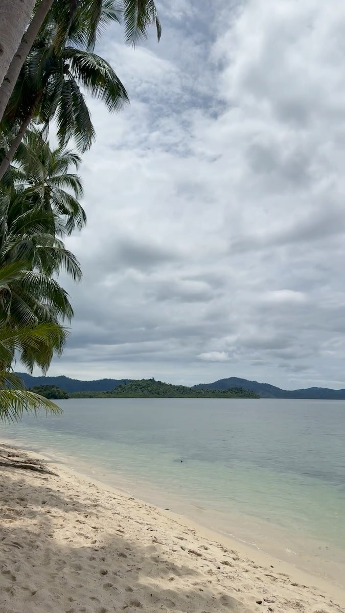 Vista de white beach Vista de white beach en Filipinas