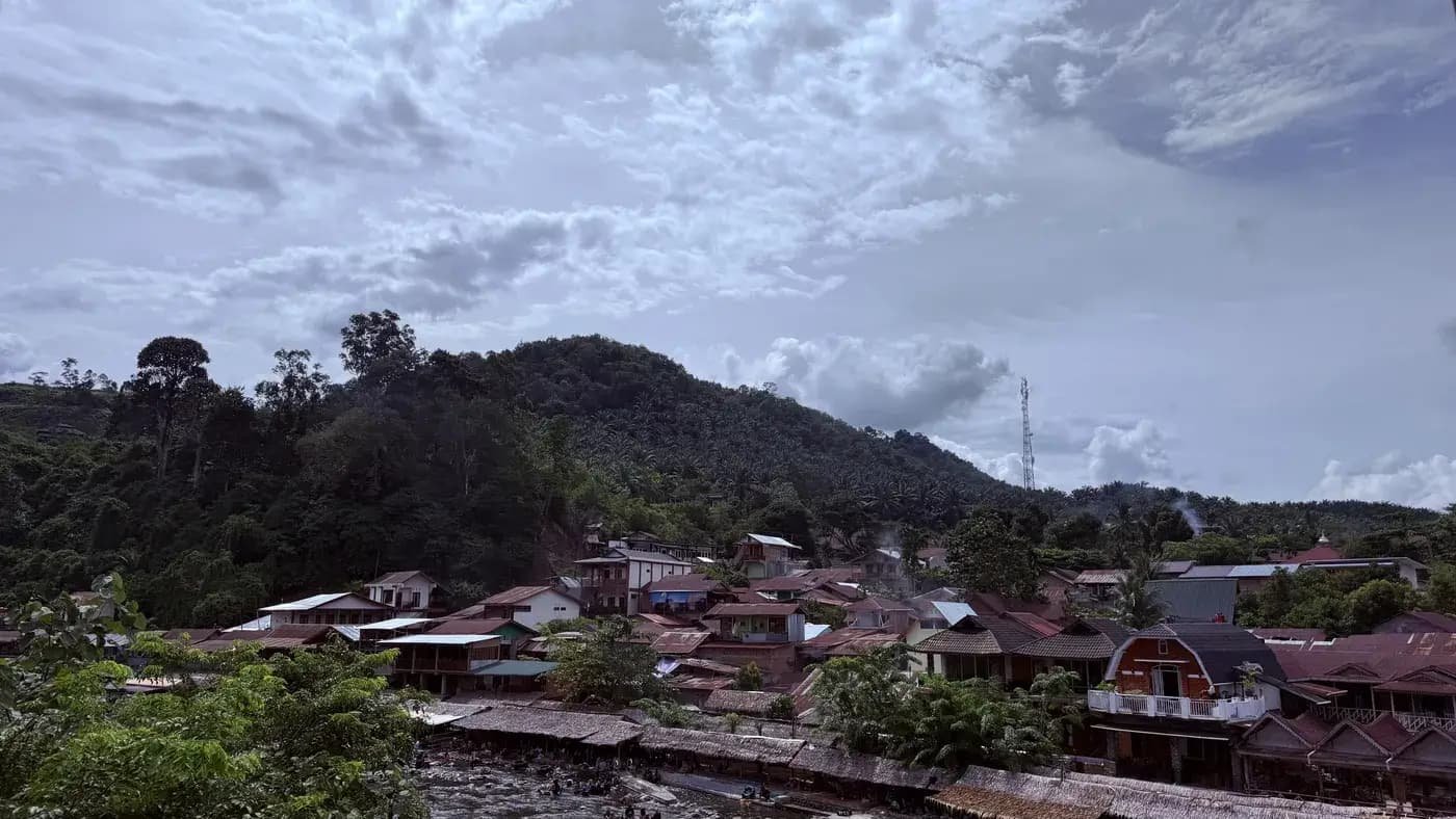 Vistas de Bukit Lawang en Sumatra