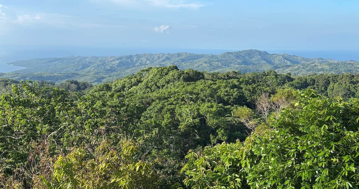 Vistas observatorio Siquirjo Vistas desde la observation Tower siquijor