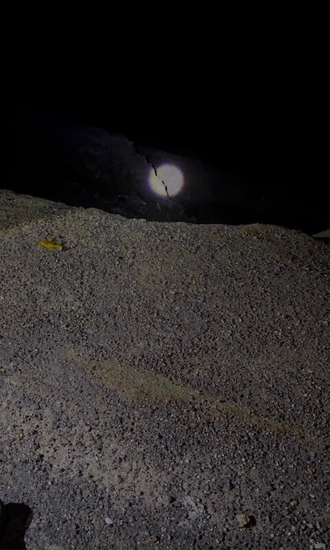 Linterna para bajar al Ijen