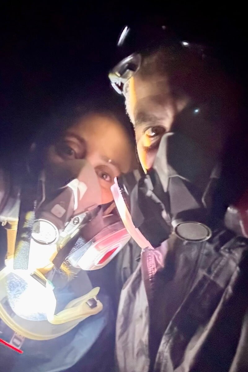 Máscaras para bajar al Ijen