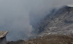 Vista al interior del Monte Bromo