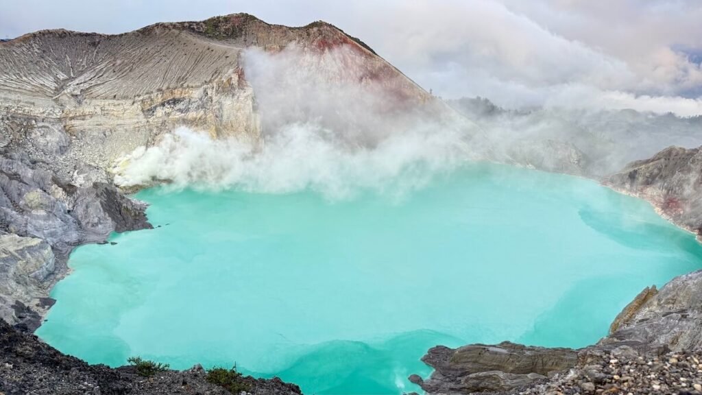 Volcán Ijen en Indonesia