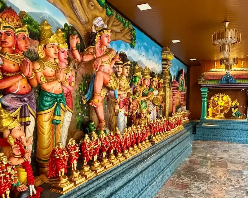 Detalle hinduista en uno de los templos más famosos de Kuala Lumpur