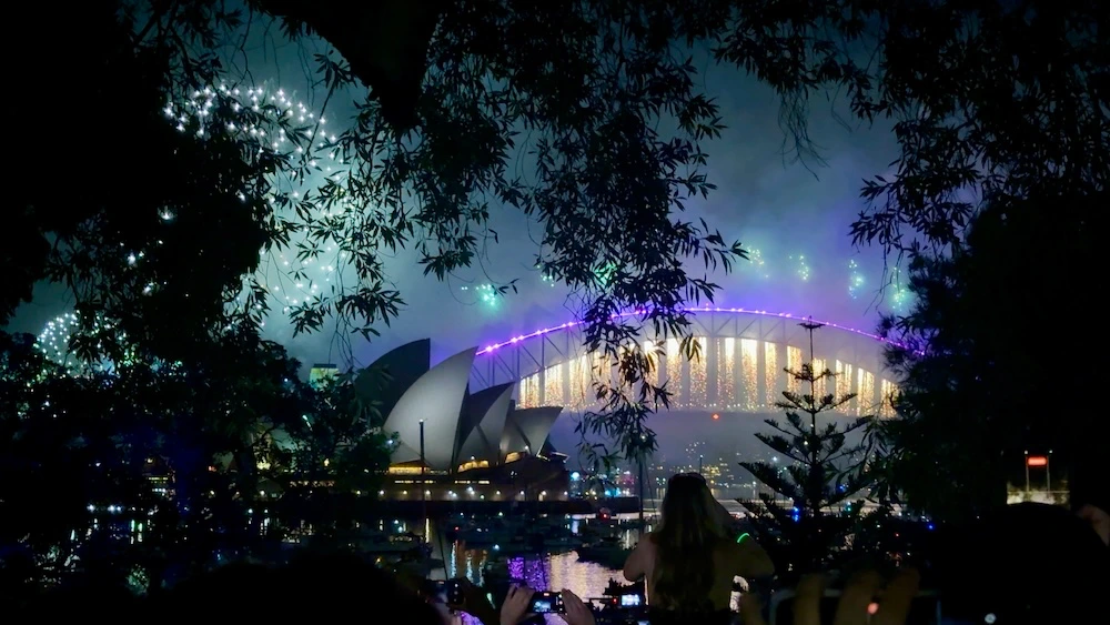 Los colores iluminaban el cielo