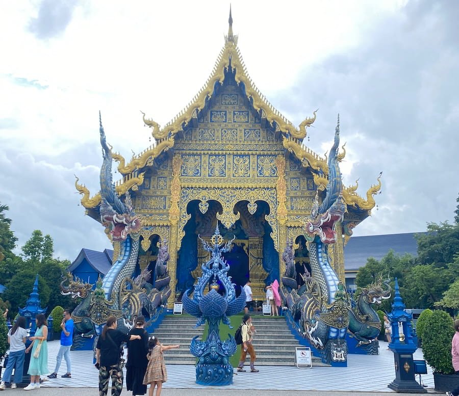 La entrada principal al Templo Azul