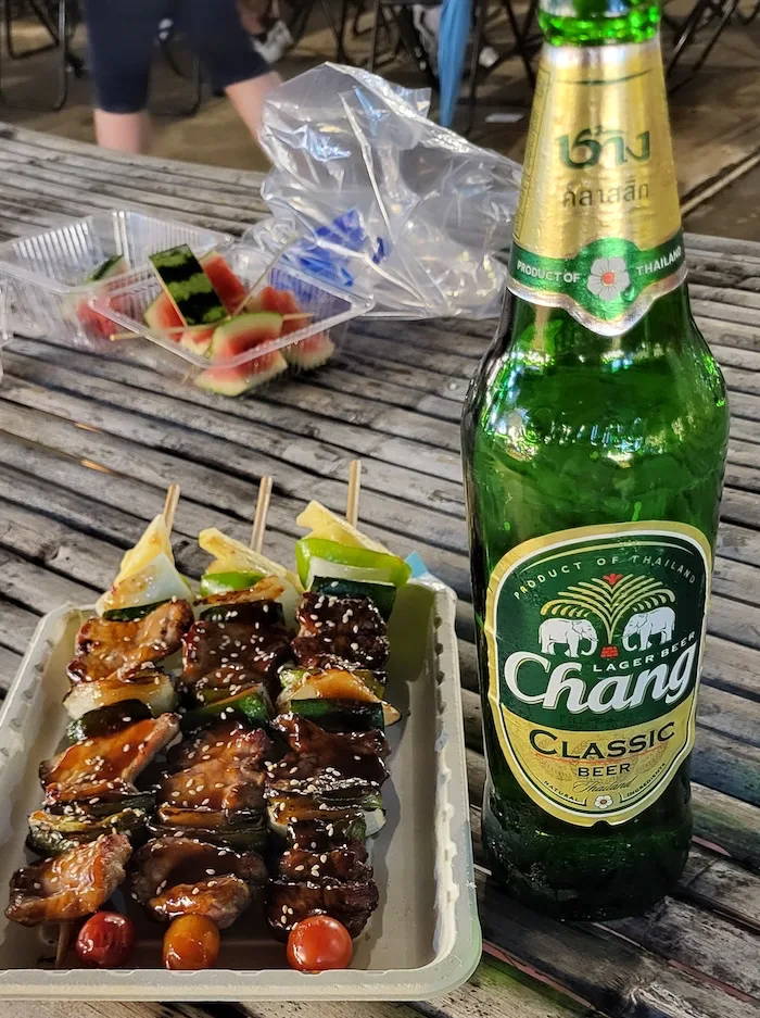 Los pinchos son típicos del norte de Tailandia