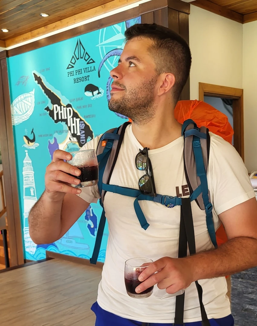 La llegada al hotel de Phi Phi